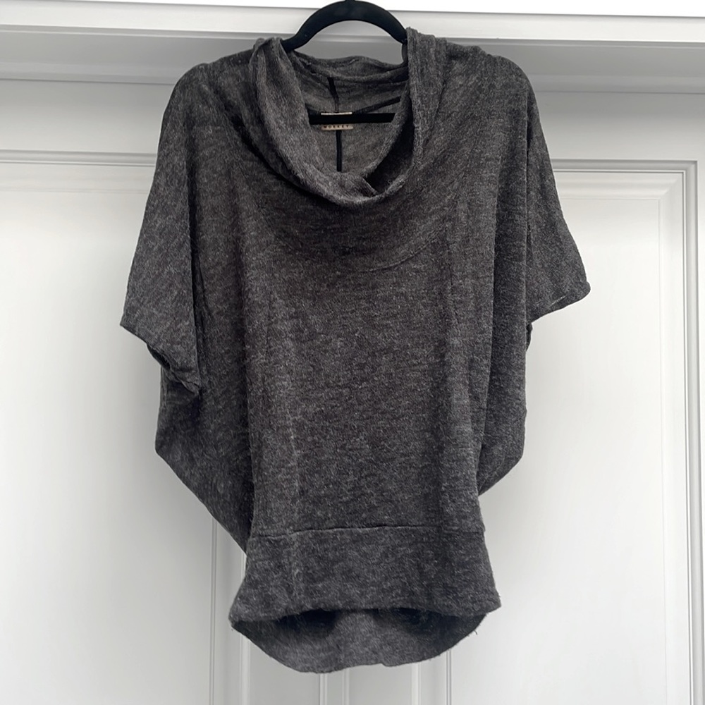 BANANAS MONKEY Short-Sleeve Cowl Neck Sweater - Rouching on Back